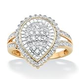 10K Gold Diamond Women's Ring