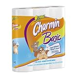 Charmin Basic 9 Large Rolls, 253 1-Ply Sheets per Roll (Pack of 4)