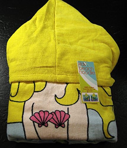 Kids Beach Hoodie Towels- Mermaid 100% Cotton 24" X 48"