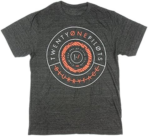 Twenty One Pilots Claw Your Way Up Letter Print Men Grey T-Shirt (Asia Small, Grey)