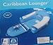 Caribbean Lounger with Fold Out Footrest and Cup Holder - Blue
