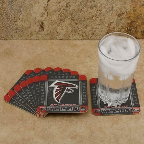 Atlanta Falcons 8-Pack Absorbent PaperKraft Coasters