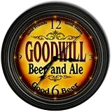 GOODWILL 'S Beer and Ale Cascading Pub Wall Clock