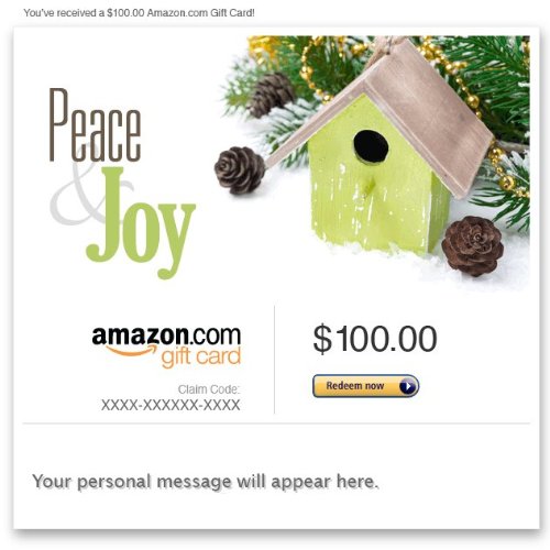 Amazon Gift Card – Email – Peace and Joy