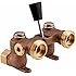 Watts 2-M2 Duo-Cloz Manual Washing Machine Shutoff Valve with Brass Body, 1/2"