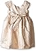 Laura Ashley London Girls' Brocade Flutter Sleeve Dress