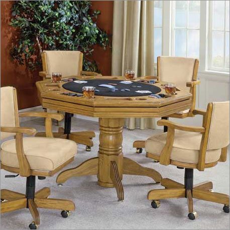 Hillsdale Furniture - Classic Oak Game Table - 62540-62541