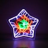 Luminglas 12" Star Plasma Illumination Display Set Multiple Color RED GREEN PURPLE Contemporary Luminglass Disk/Disc Night Light (153)