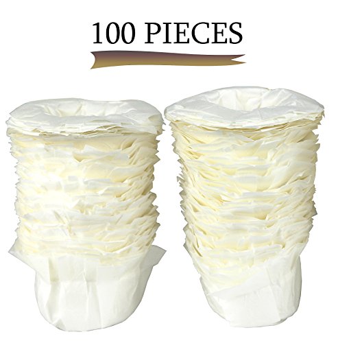 Greenco 100 Disposable Replacement K-cup Filters - Compatible with Keurig K-cup Coffee Machines