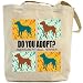 Canvas Tote Bag Beige  Do You Adopt ? American Pit Bull Terrier  Dog