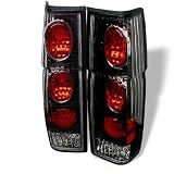86-97 Nissan Hardbody Euro Taillights - Black 