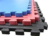 72 Sq. Ft. RED Martial Arts (3/4 Inch Thick, 18 Tiles + Borders) We Sell Mats Anti-fatige Interlocking EVA Foam Flooring-each Tile 2' x 2' x 3/4" thick, Red