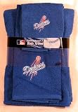 MLB Los Angeles Dodgers Three Piece Embroidered Bath Towel Set