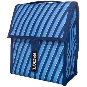 PackIt Freezable Lunch Bag, Indigo Stripe