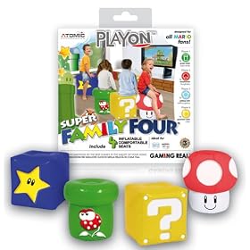 Atomic Accessories Super Family Four Inflatable Seats (Wii/PS3/PS2/Xbox 360)