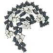 Garland Circle Brocch Flower Pin Brooch