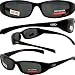 Sporting Goods : NEW ATTITUDE SUNGLASSES BLACK FRAME UV400 EYEWEAR SUPER DARK LENSES