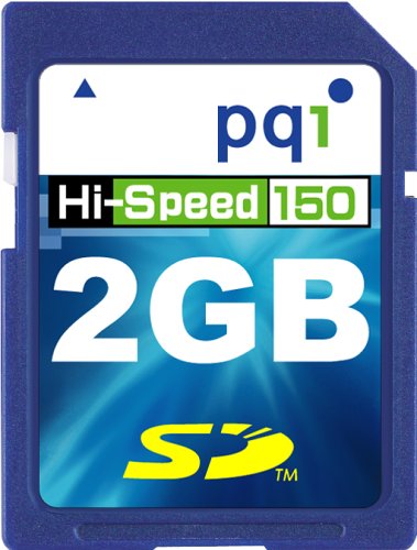 Cover image : PQI SDカード 2GB 150倍速ハイスピード QSD15-2G 22.5MB/sec 永久保証