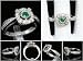 51C52IYBRzL. SL75  14K White Gold Emerald Diamond Estate Ring