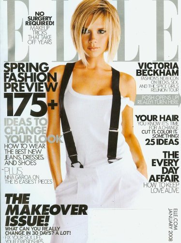 Elle Magazine January 2008 - Victoria Beckham (No. 269)