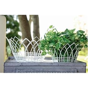 New Creative Outdoor Garden Decorative Planter Baskets, Set of 2 by Garden Planters
