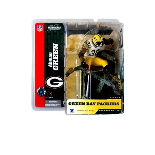 McFarlane Toys NFL Sports Picks Series 8 Action Figure Ahman Green (Green Bay Packers) White Jersey Variant