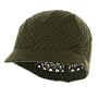 Rasta Plain Beanies Visors (05)-Olive W27S22C