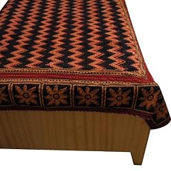 Bed Comforter Bedspread Double Layered Embroidered in Cotton (bscov378)