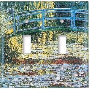 Switch Plate Cover Art Monet Japanese Footbridge
