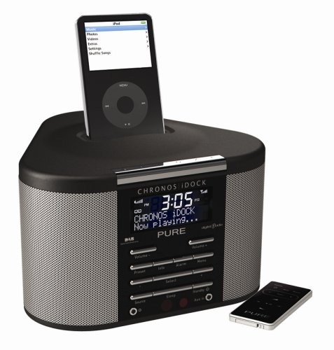 Childrens Toyshop   : PURE Chronos iDock, DAB Digital and FM clock radio with iPod Dock (black)