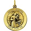 14K Yellow Gold St. Gerard Medal - 25.00mm
