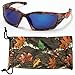 VertX Mens Camouflage Sunglasses Sport Fishing Hunting Outdoor Free Camo Pouch