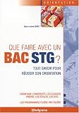 Que faire avec un Bac STG ?