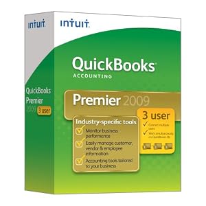 Click here to buy QuickBooks Premier Industry Editions 2009 3-User [OLD VERSION] by Intuit.