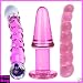 Pyrex Glass Dildo Pink Combo Pack 2