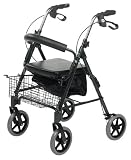 Lifestyle Mobility Aids Royal DLX Aluminum 4 Wheel Walker, Champagne