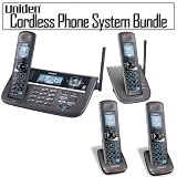 Uniden DECT4066 DECT 6.0 2-Line Cordless Phone System W/3 Additional Handsets(includes 1 Multirange range)