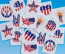 Patriotic Tattoos (144/PKG)