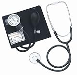 Mabis Dmi Healthcare 04-176-026 Two-party Home Blood Pressure Kit, Large Adult Cuff, Black, One