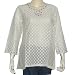 Kurtis Womens Off-white Shirts Tops Spring summer Clothes Embroidery Size S