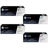 HP 305A, Four Pack of CE410A Black, CE411A Cyan ,CE412A Yellow ,CE413A Magenta Combo Set HP LaserJet Pro M451/M475 Genuine OEM Laser Toner Cartridges