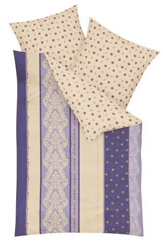 Kaeppel G-101774-25D1-VRKW Bettw&auml;sche 2-teilig Fleur naturelle 135 x 200 cm Baumwoll Seers Preisvergleich