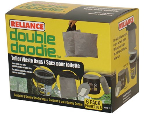 Reliance Products Double Doodie Toilet Waste Bags (6-Pack)