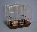 Andalusian Chrome Bird Cage (17 X 10 X 15.5" Ht)