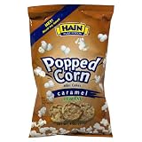 Hain Pure Snax Popped Corn Mini Cakes, Caramel, 4-Ounce Bags (Pack of 12)