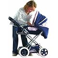 Corolle Nursery and Carriage - Navy Blue and Pink 12" X 15" X 21"