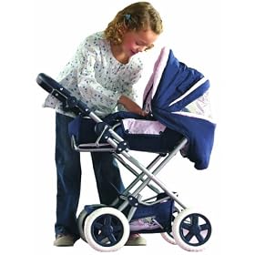 Click here to buy Corolle Nursery Navy blue and pink Carriage - 12 x 15 x 21 by Corolle