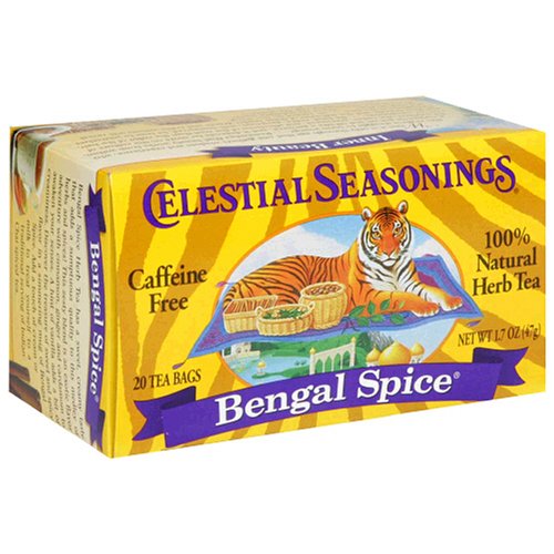 Celestial Seasonings Herb Tea, Bengal Spice, Tea Bags, 20-Count Boxes (Pack of 6) by Celestial Seasonings