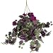 New Nearly Natural Morning Glory Silk Hanging Basket Striking Amazing Flourishing Gorgeous Creativ