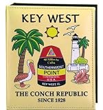 Key West Florida Map Embossed Photo Album 200 Photos / 4x6